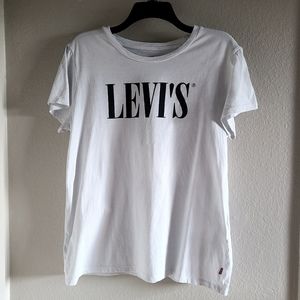 Levi's Classic White T-Shirt Black Logo